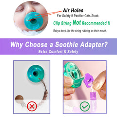 Qunland food-grade silicone ring, BPA-free, safe for pacifier attachment