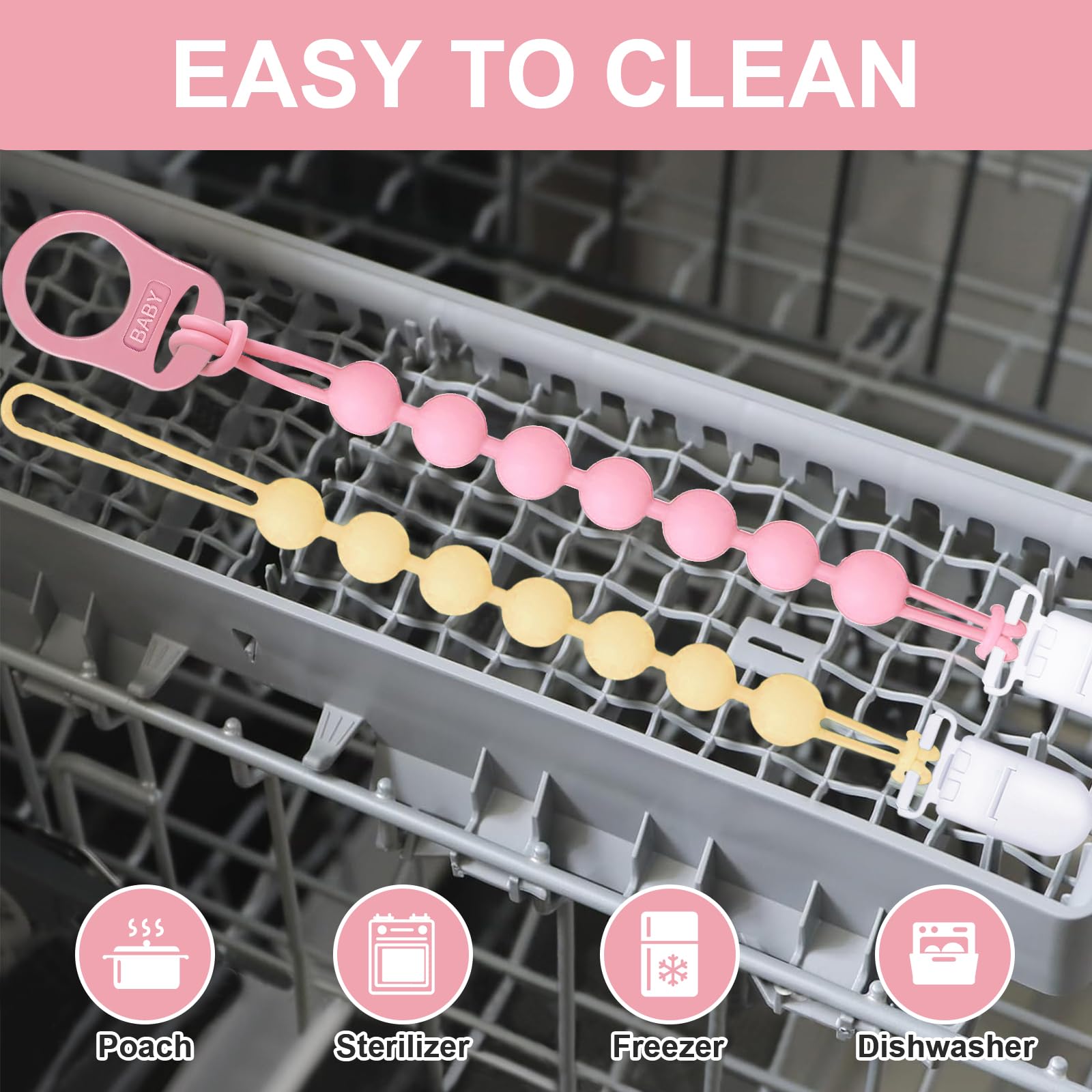 Qunland metal-free design is easy to rinse and stay clean