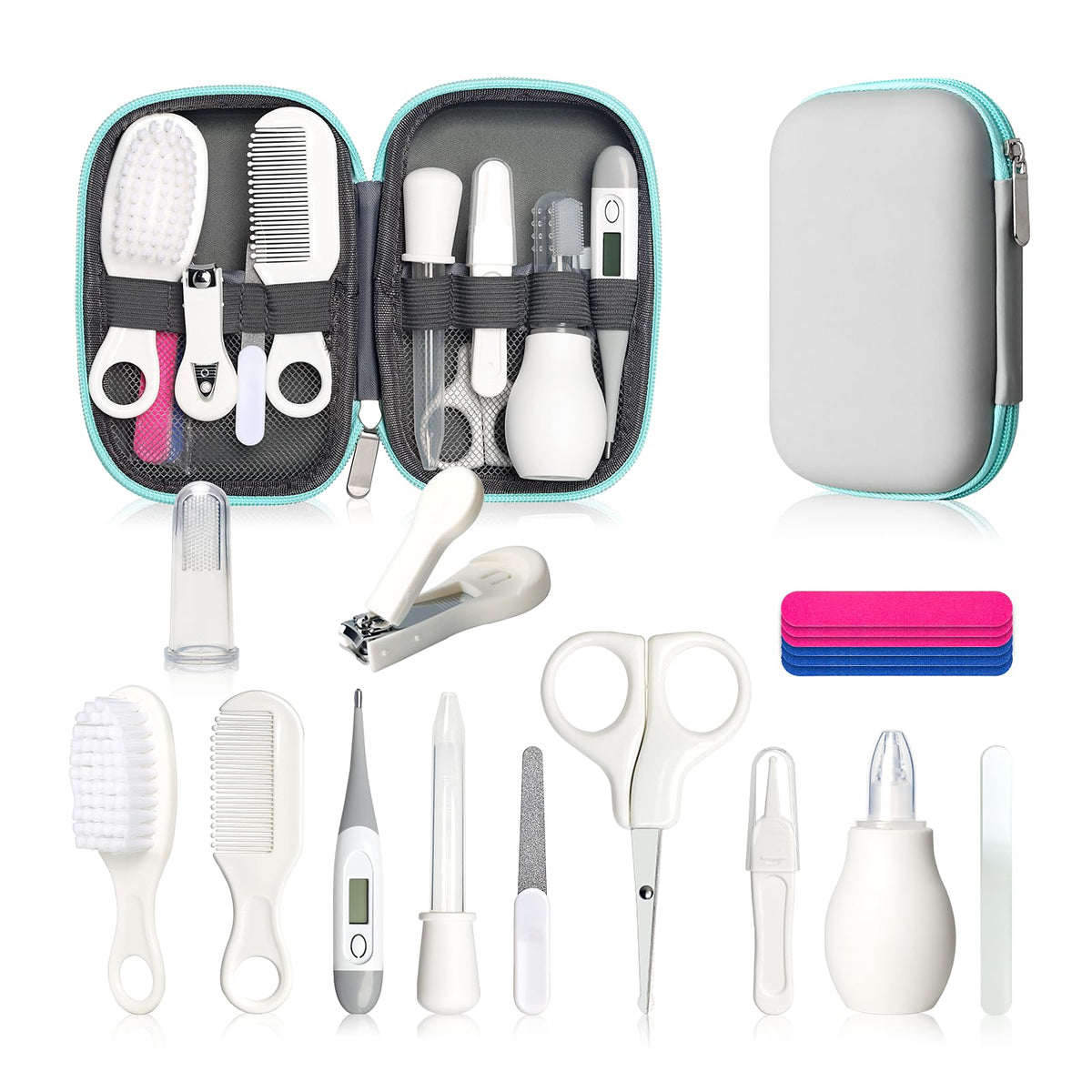 Qunlions life 18-in-1 grooming kit contents for newborn care