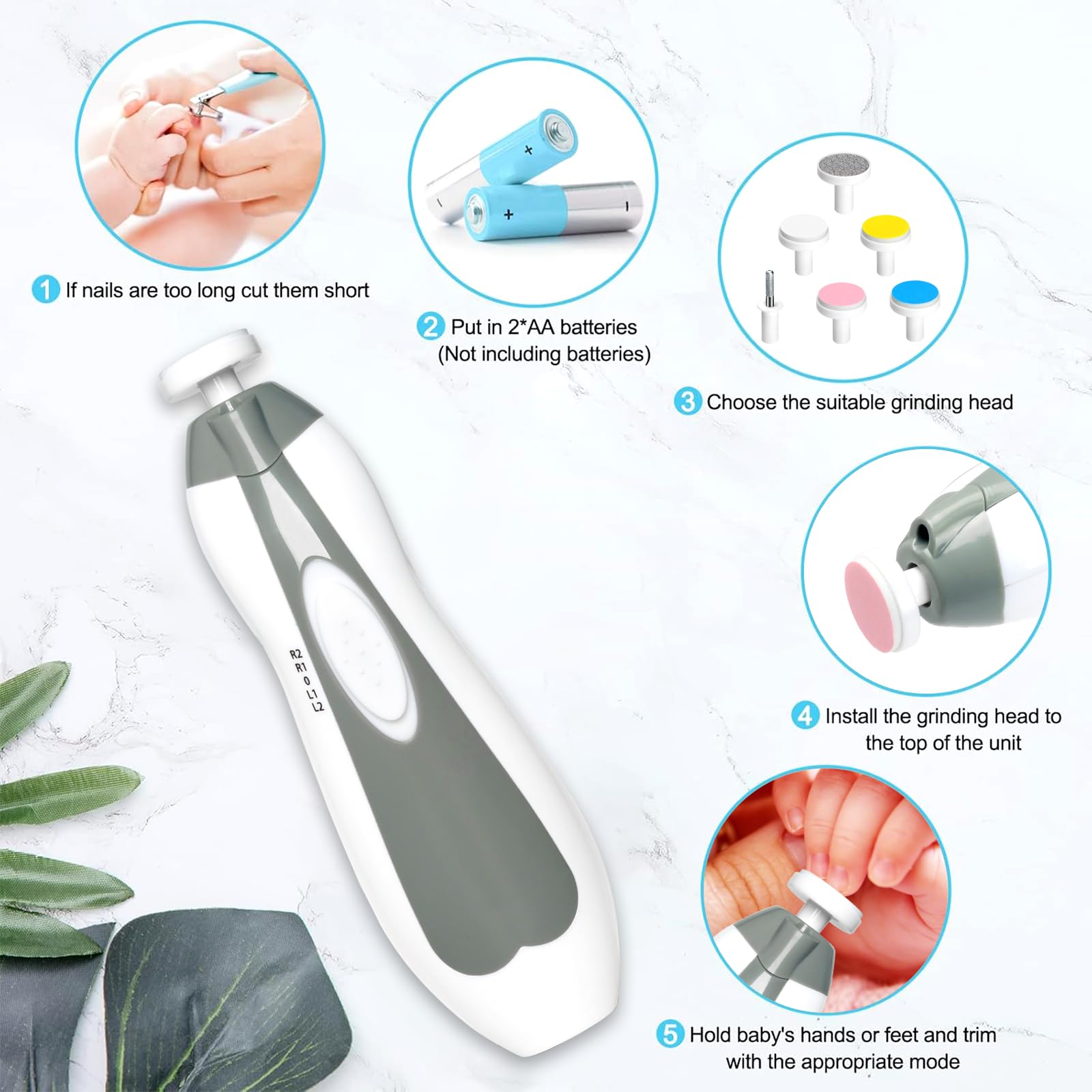 Qunlions Life 6-in-1 versatility covers baby and adult nail care needs.