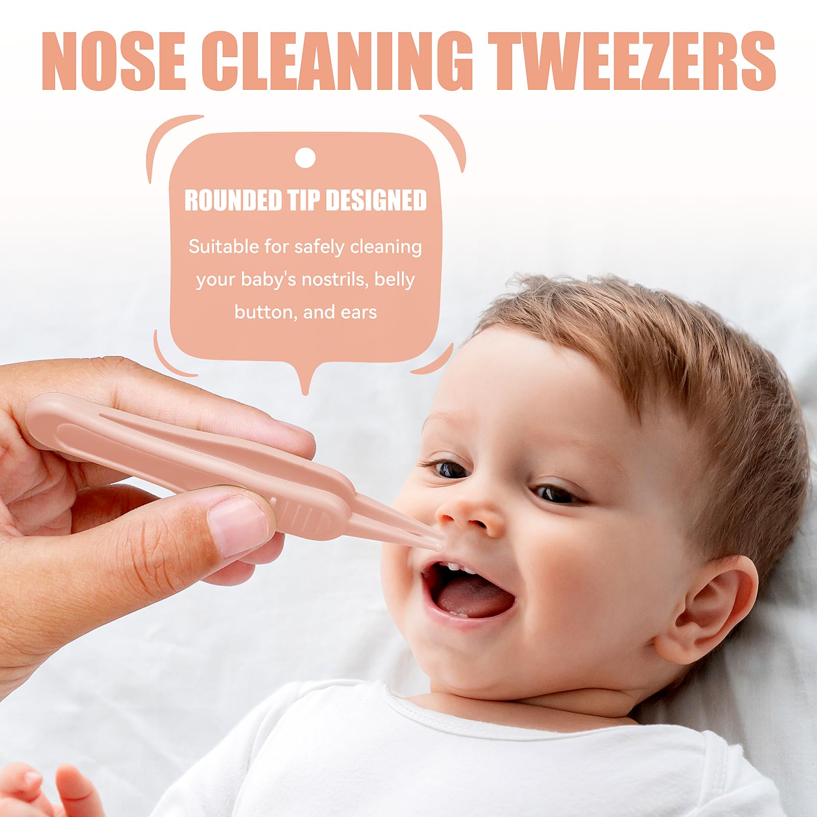 Qunlions life baby nail care set pink ear cleaner safely clears outer ear areas