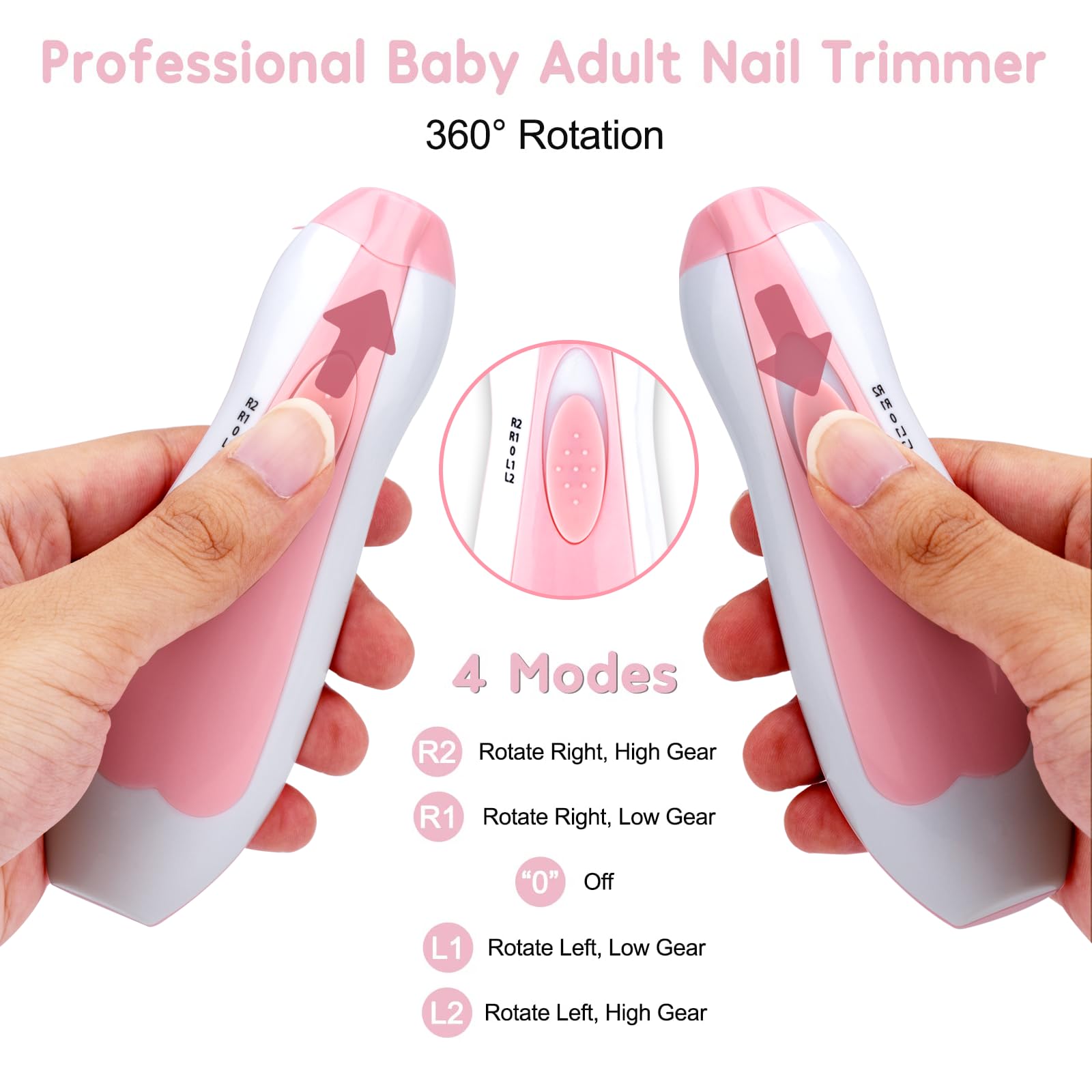 Qunlions life baby-sandpaper accessories pink gentle filing for delicate nails.