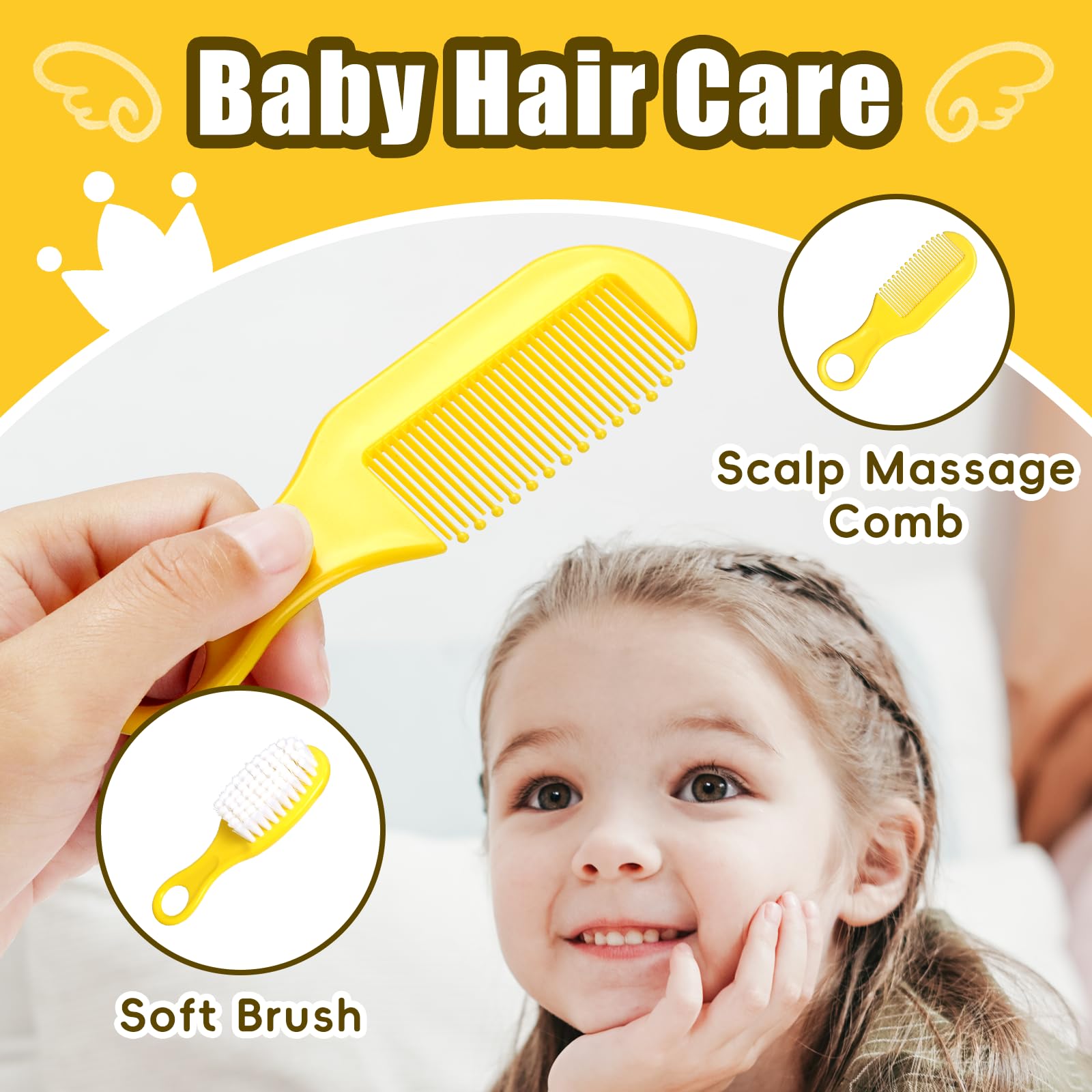 Qunlions life baby scissors with safety design for careful nail trimming.