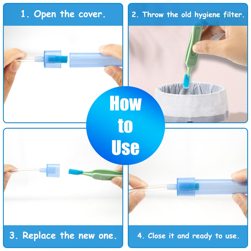 Qunlions life easy-cleanup sponges help quick, hygienic changes.