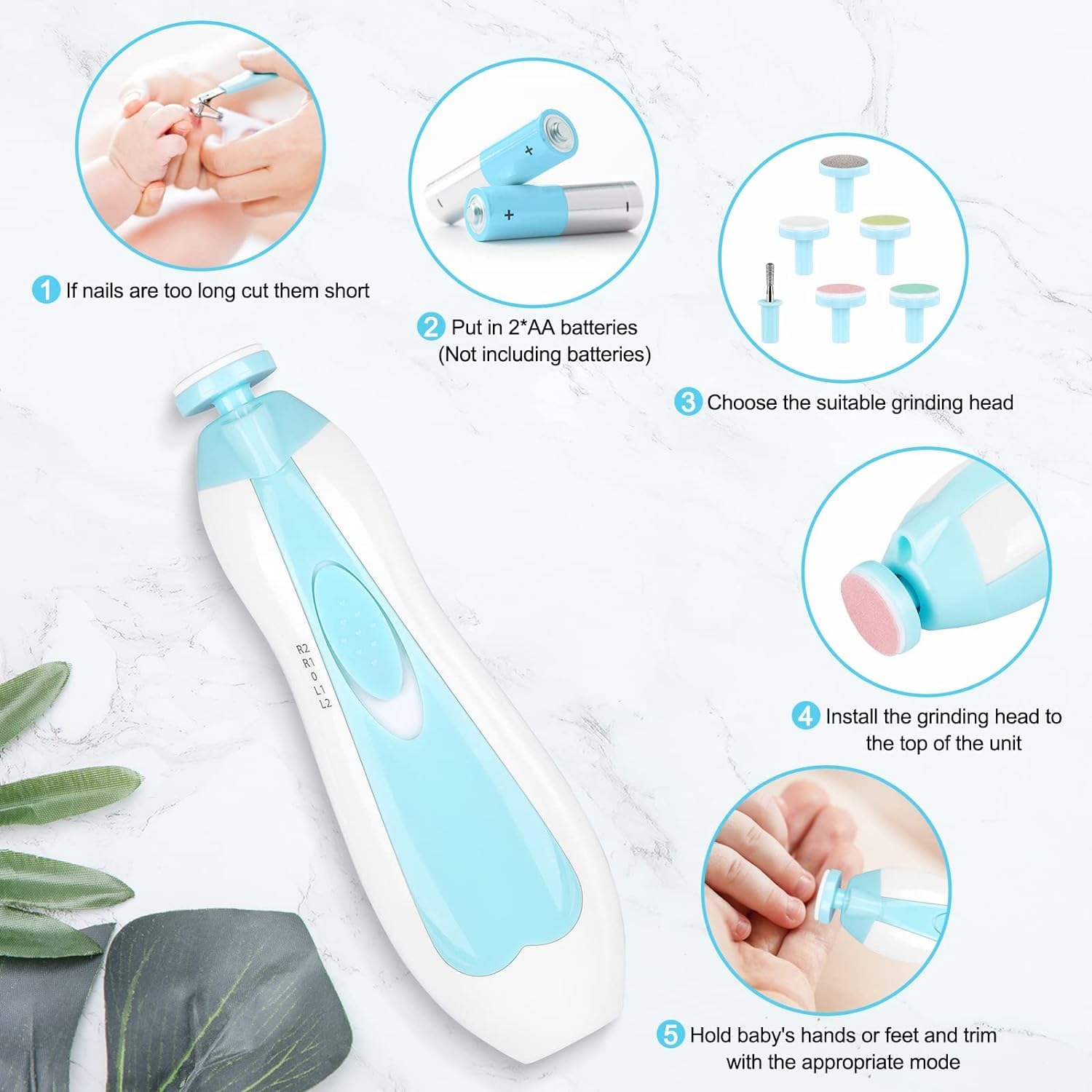 Qunlions life electric nail file motor designed for night use.