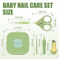 Qunlions Life glass nail file smoothing baby nails with gentle care.