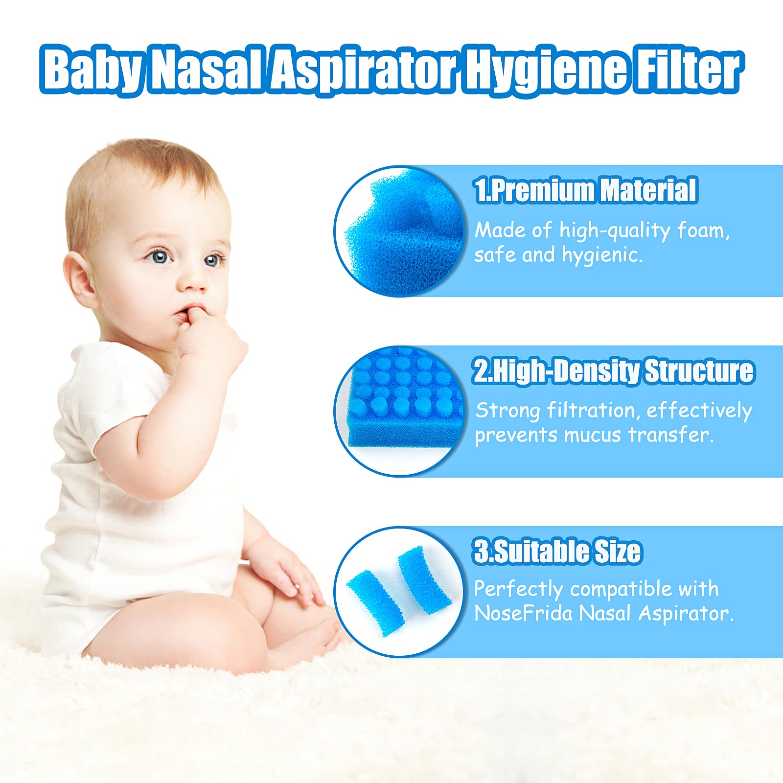 Qunlions life hygienic foam close-up highlighting premium material for gentle use