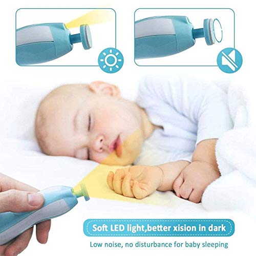 Qunlions life nail file with light enables precise trimming in dim rooms.
