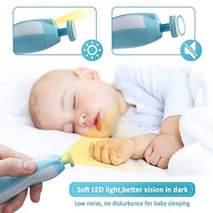 Qunlions life nail file with light enables precise trimming in dim rooms.
