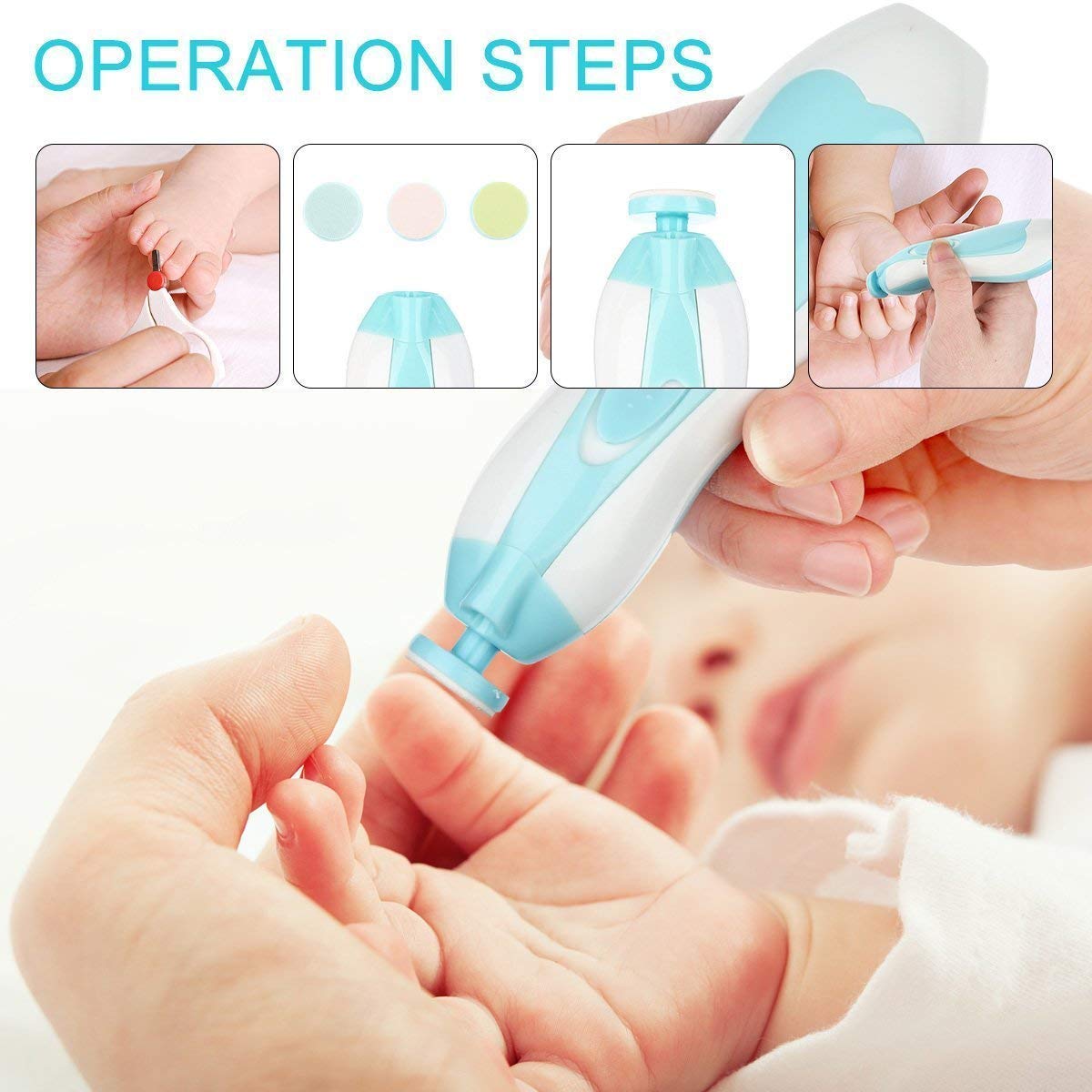 Qunlions life safe nail care surface demonstrated for delicate nails.