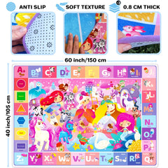 Quokka 60x40-inch playmat provides a spacious, safe crawl area for babies.
