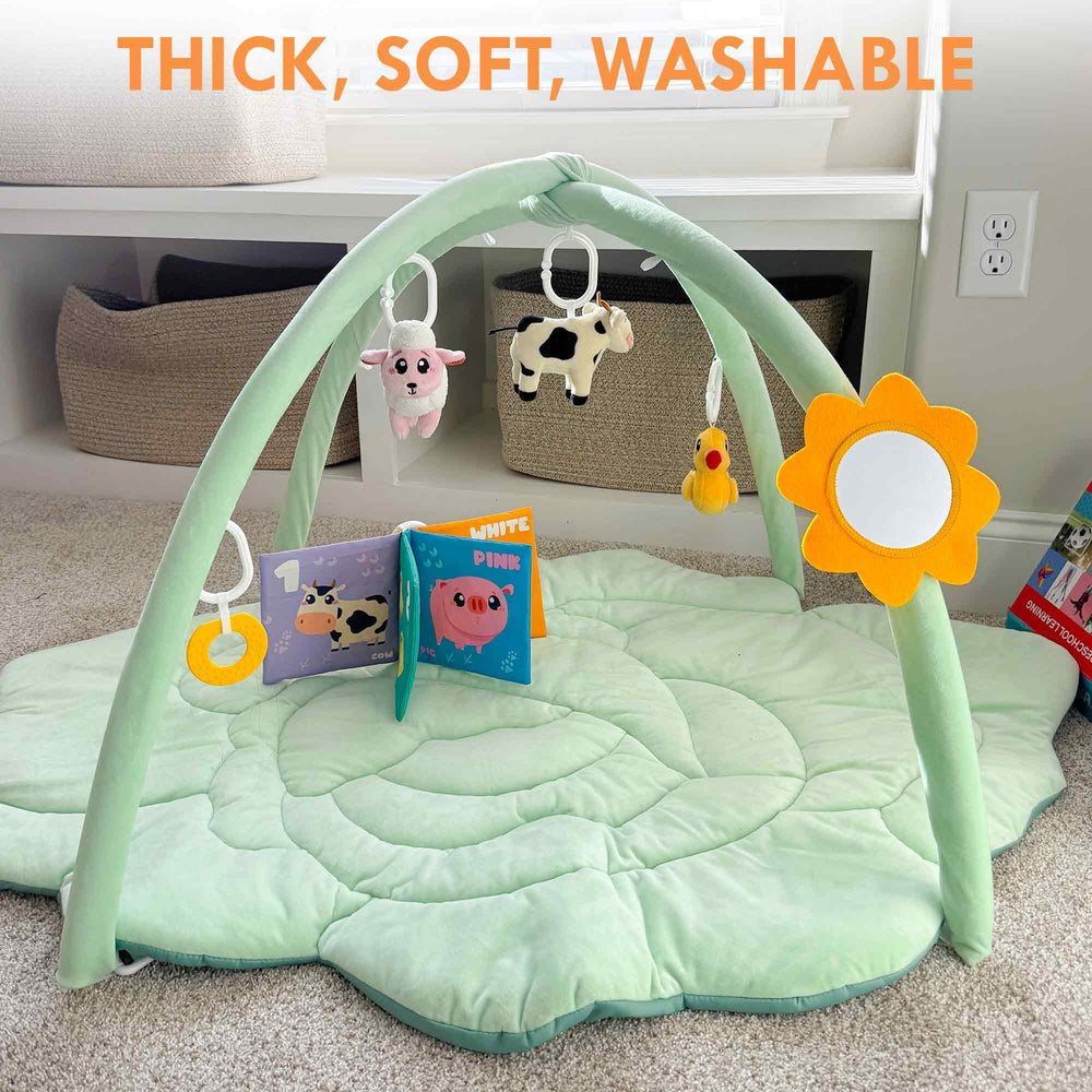 QUOKKA Baby Play Gym XL easy-install arches for safe setup