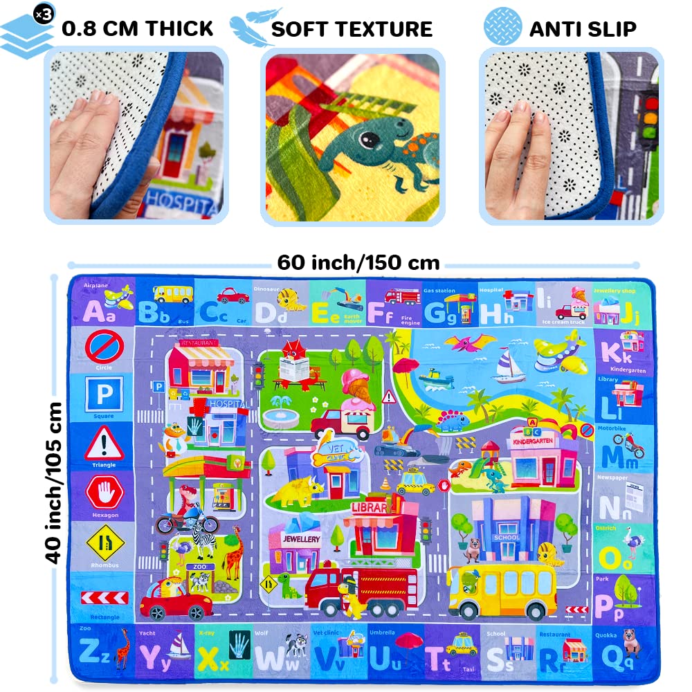 QUOKKA extra-thick 0-3-inch padding cushions crawlers and little explorers