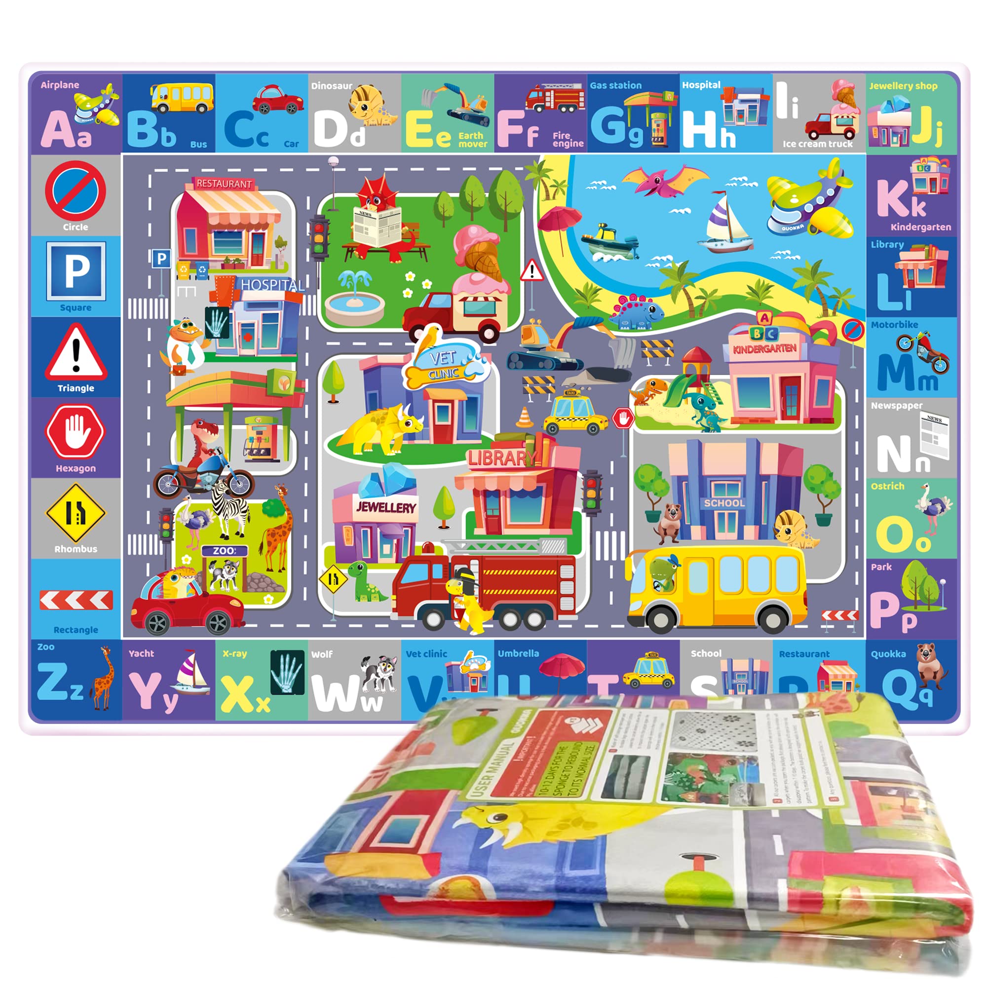QUOKKA indoor-outdoor-ready mat cleans with a wipe after messy play