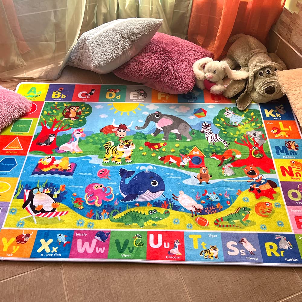 QUOKKA play mat 60x41 inch area ideal for spacious tummy time.