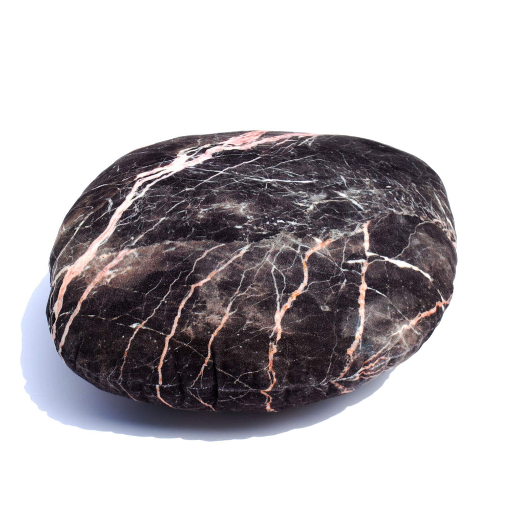 Qupace rock pillows cover invisible zipper close-up for easy care