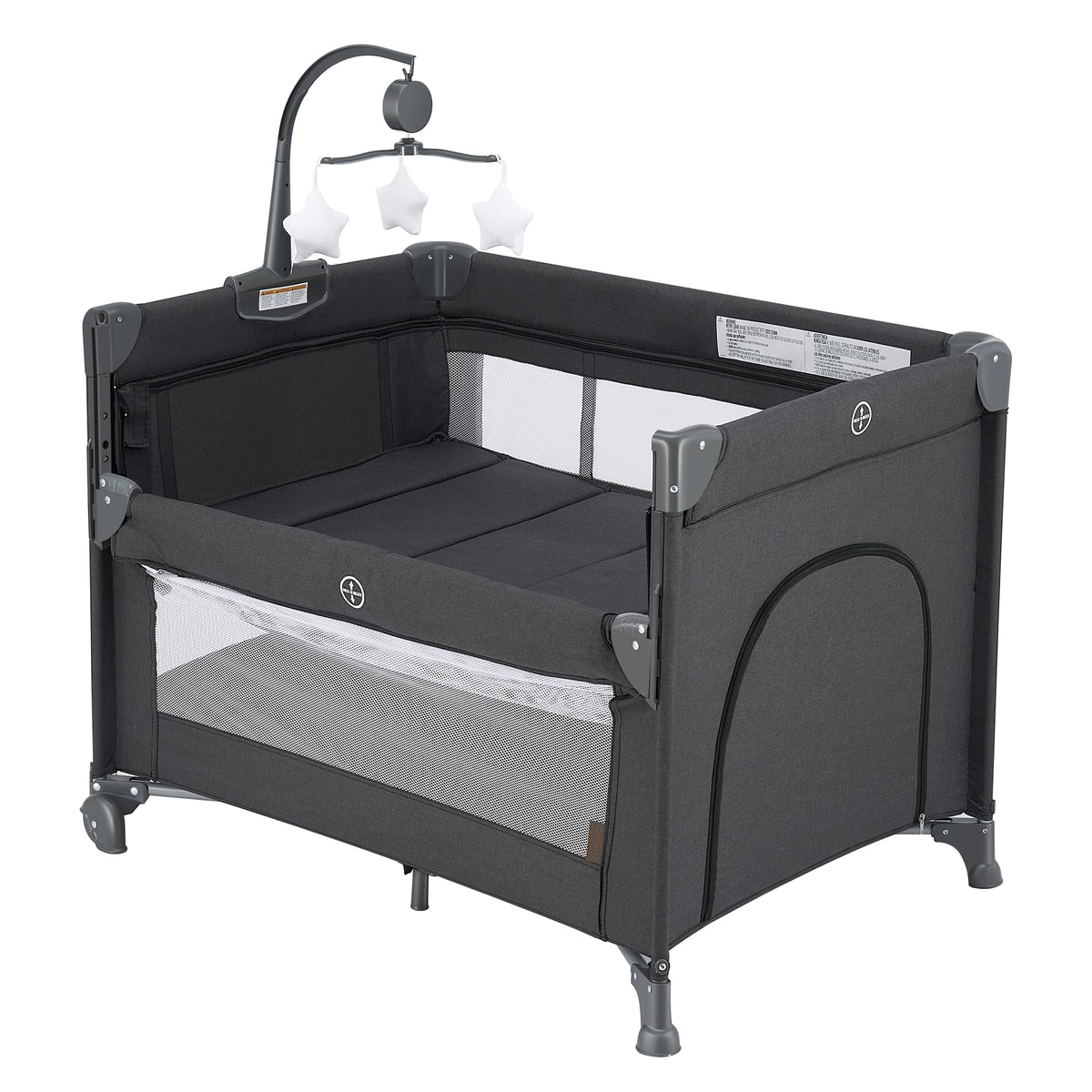 QUTANIX 2-in-1 Pack and Play mattress: cozy resting space for newborns and naps.