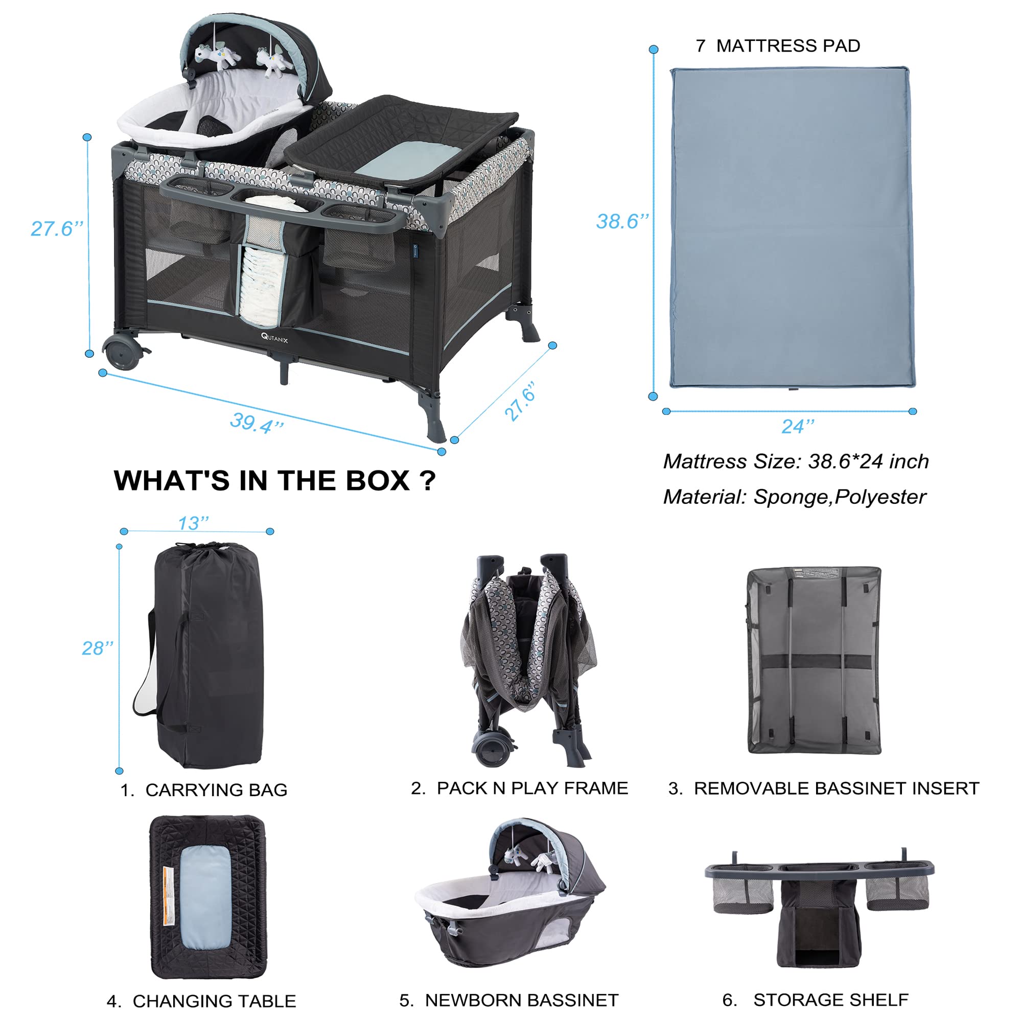 QUTANIX lockable wheels make moving between rooms easy.