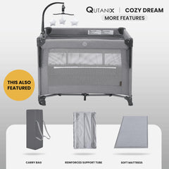 QUTANIX travel-fold portable design for easy trips and storage