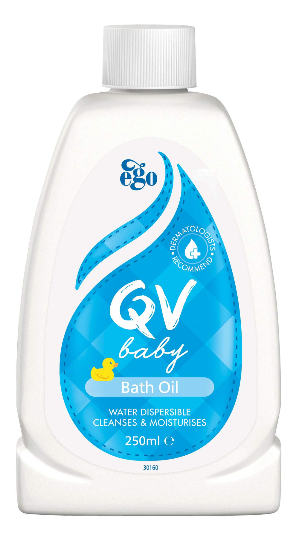 QV Baby Bath Oil bottle 250ml ready for gentle baby skin care