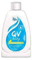 QV Baby Gentle Wash bottle provides a gentle, daily cleanse that helps keep sensitive baby skin moisturised.