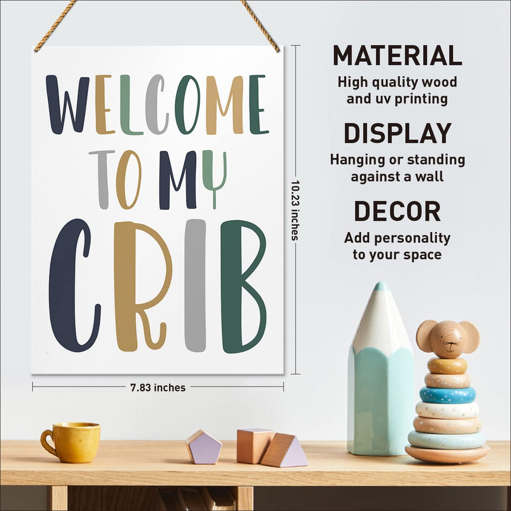 QVUXZ wood sign in nursery room display ideal for shelves and dresser displays