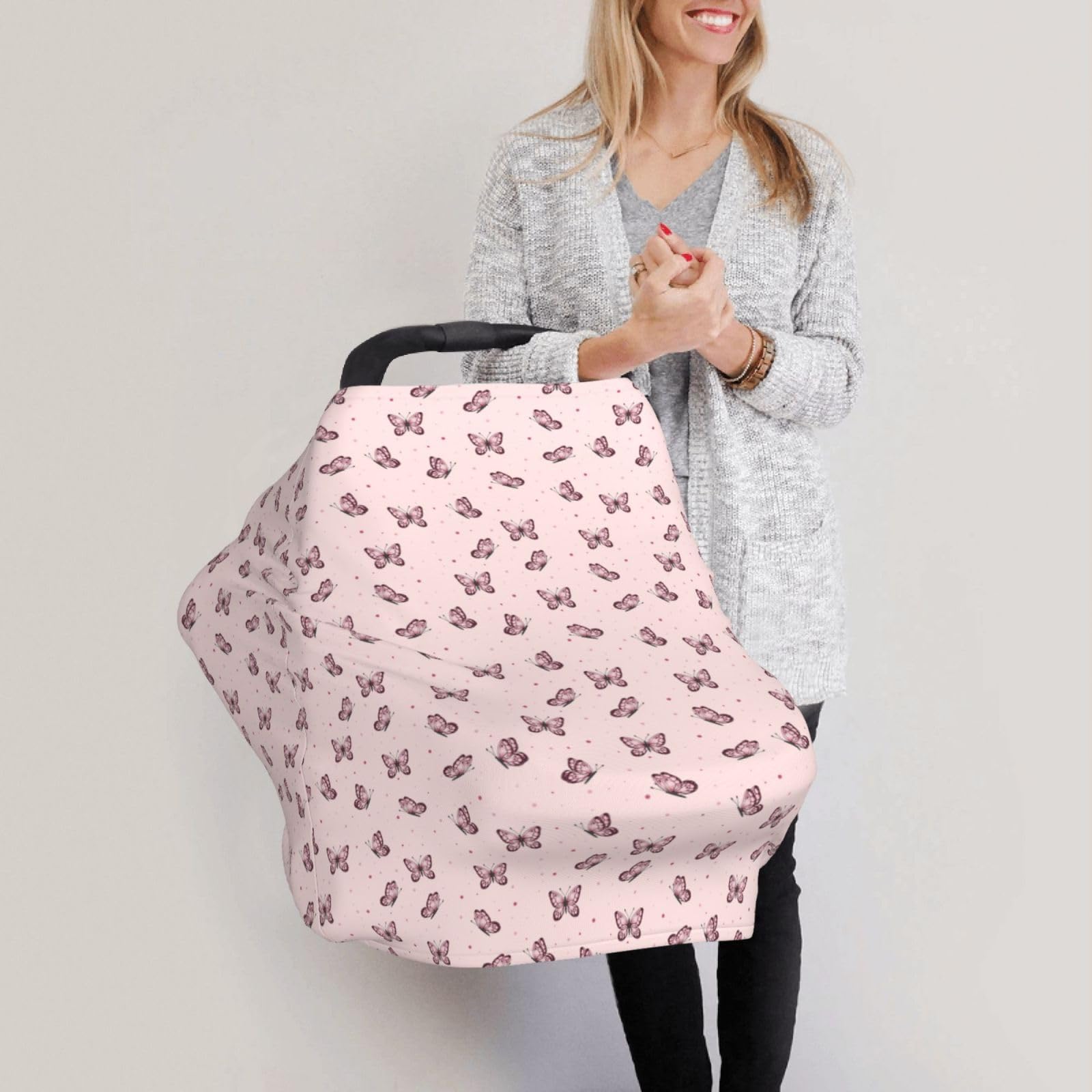 Qwalnely breastfeeding cover soft fabric designed for discreet nursing anywhere