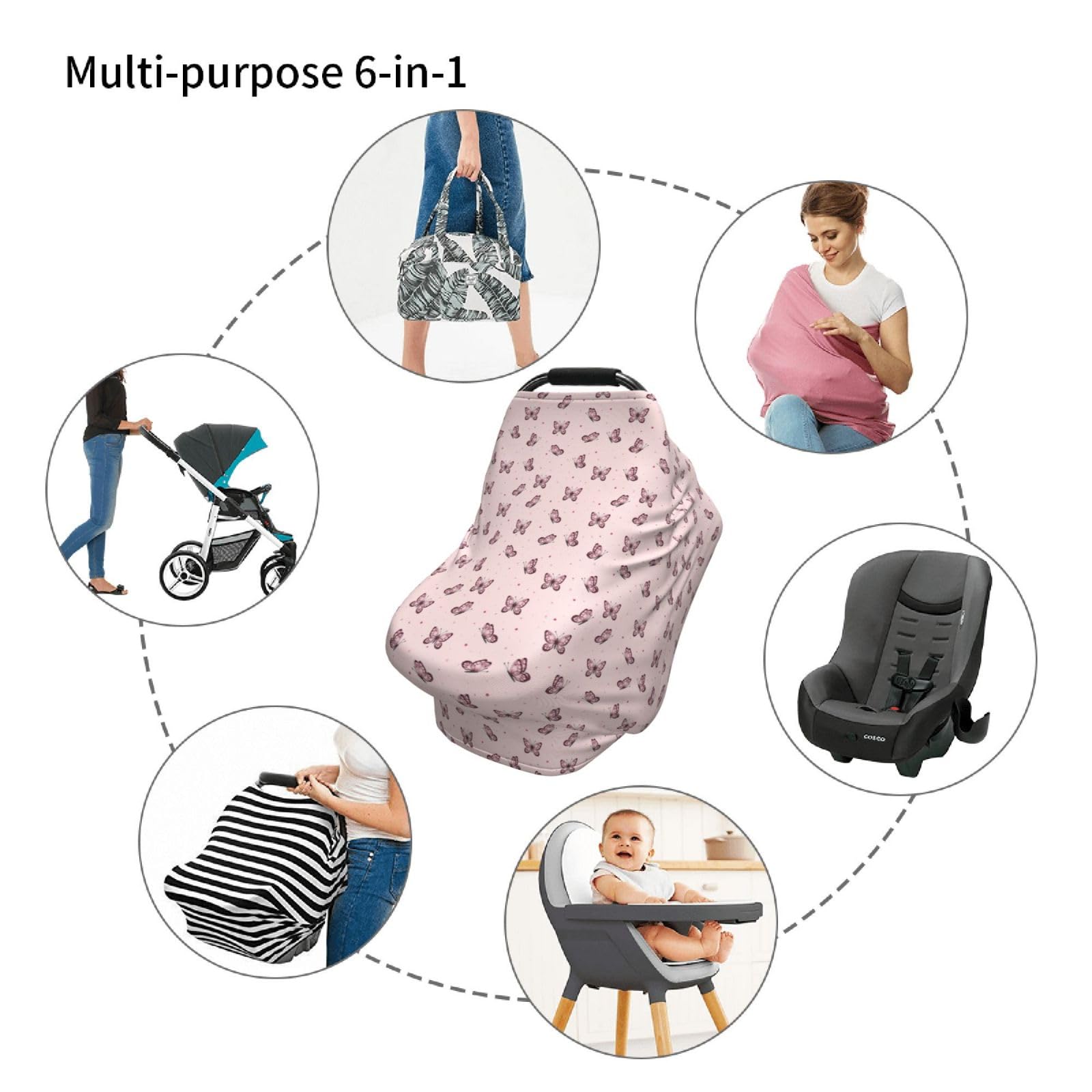 Qwalnely nursing cover provides private space for calm feeding