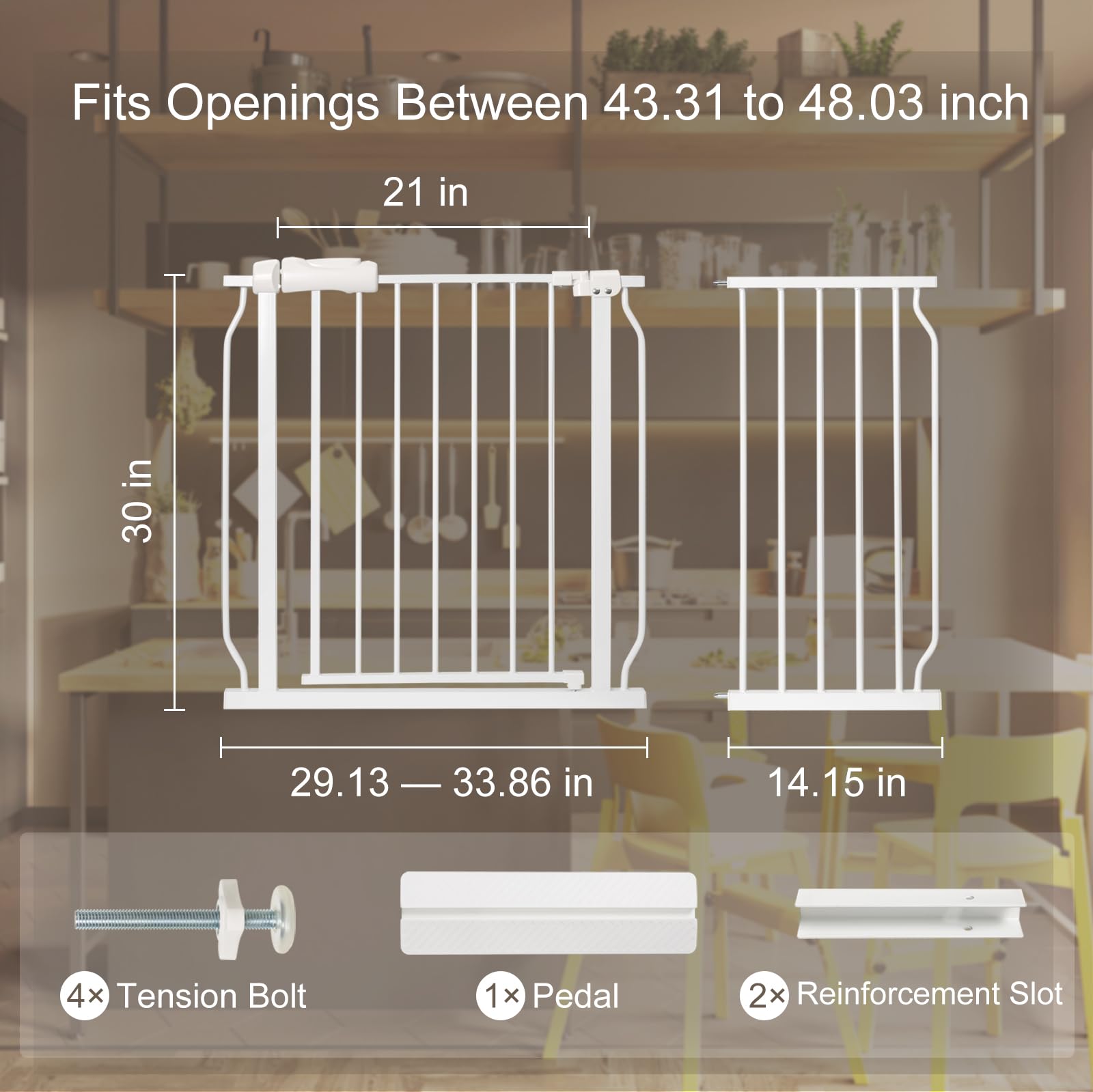 QwickNesty pressure-mount installation shown, tool-free securement.