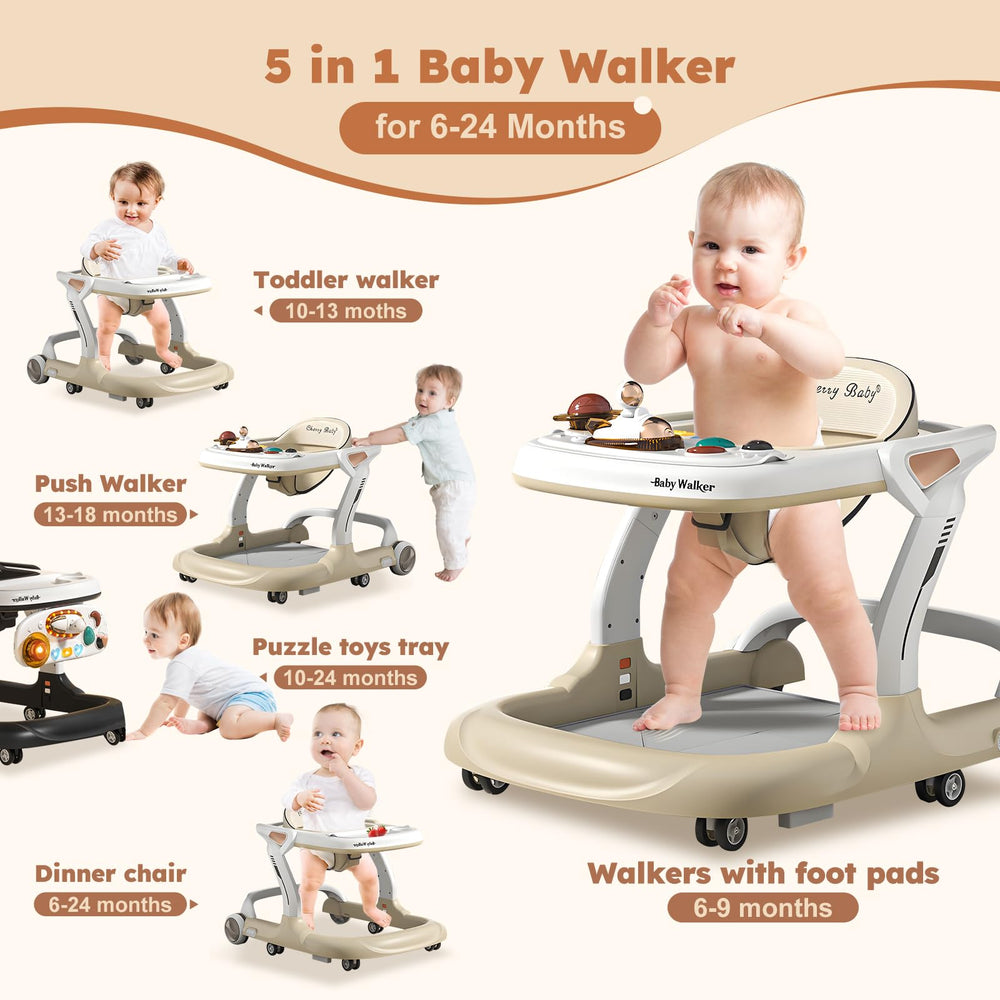 QPWOPNGAS baby walker space theme plate engages imagination during early walking