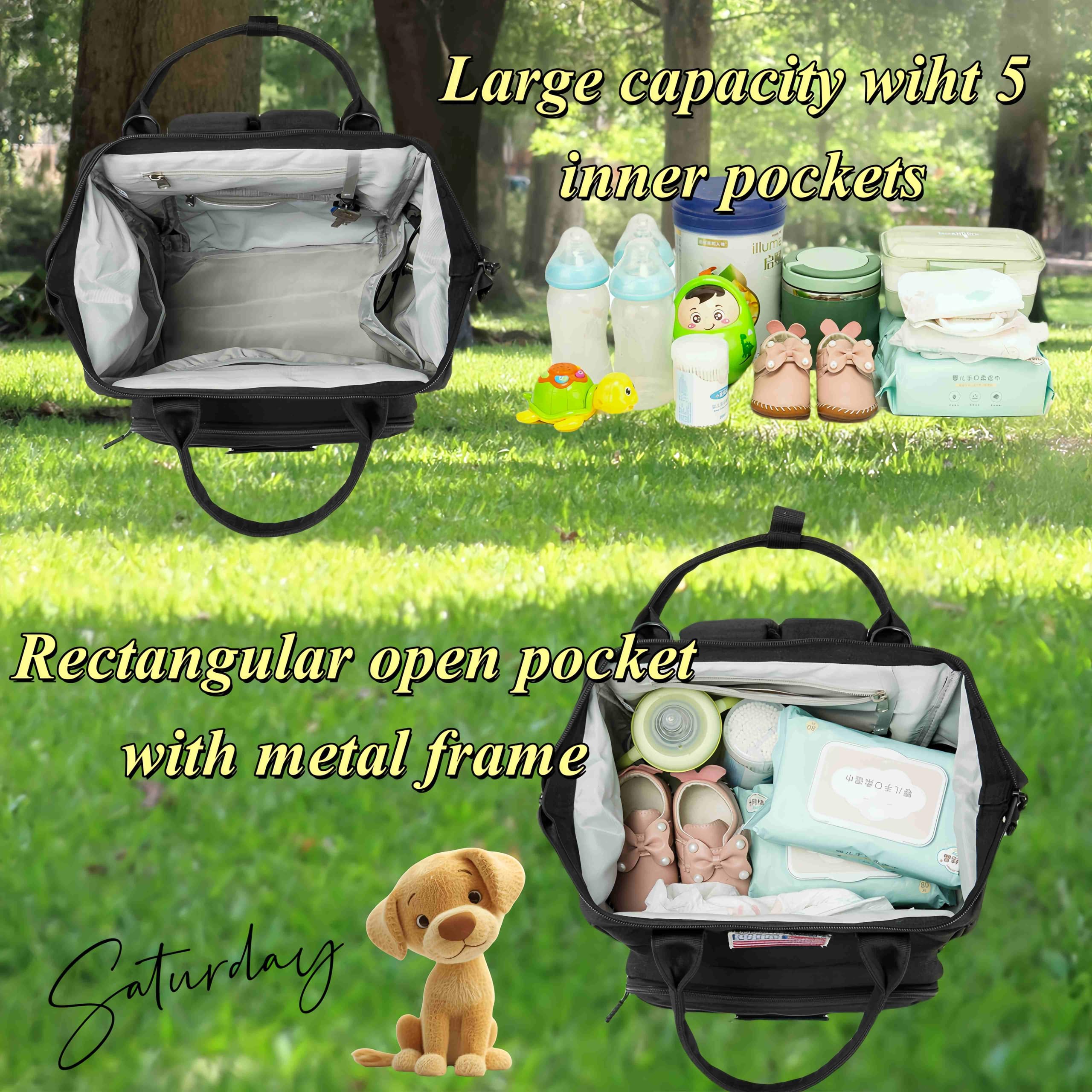 QWREOIA diaper bag patches for customizable style options