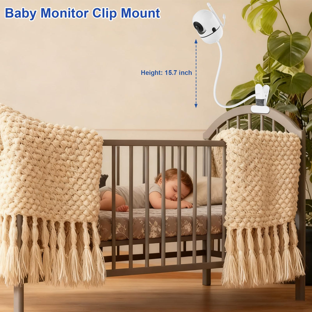 Qwwia baby monitor mount aluminum-core construction feels sturdy and durable.