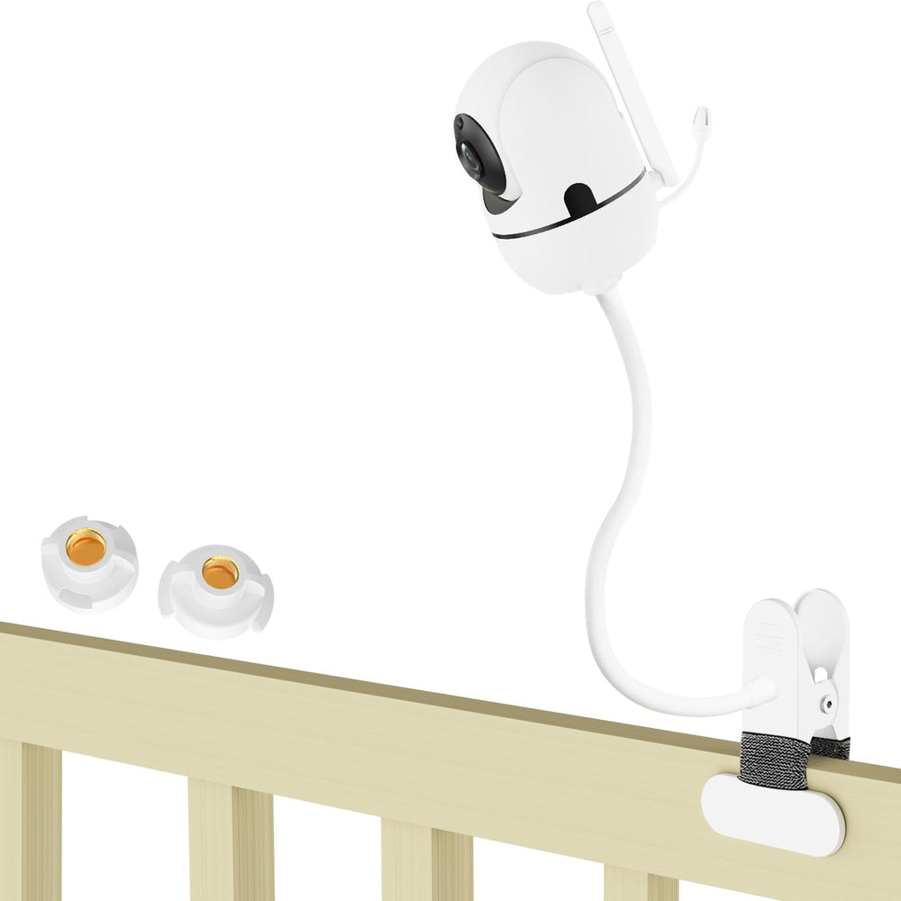 Qwwia baby monitor mount long arm provides secure flexible positioning for crib viewing.