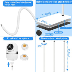 Qwwia flexible gooseneck arm—precise angle without blind spots.