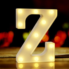 QWZify marquee Z letter on wall glows for cozy room decor