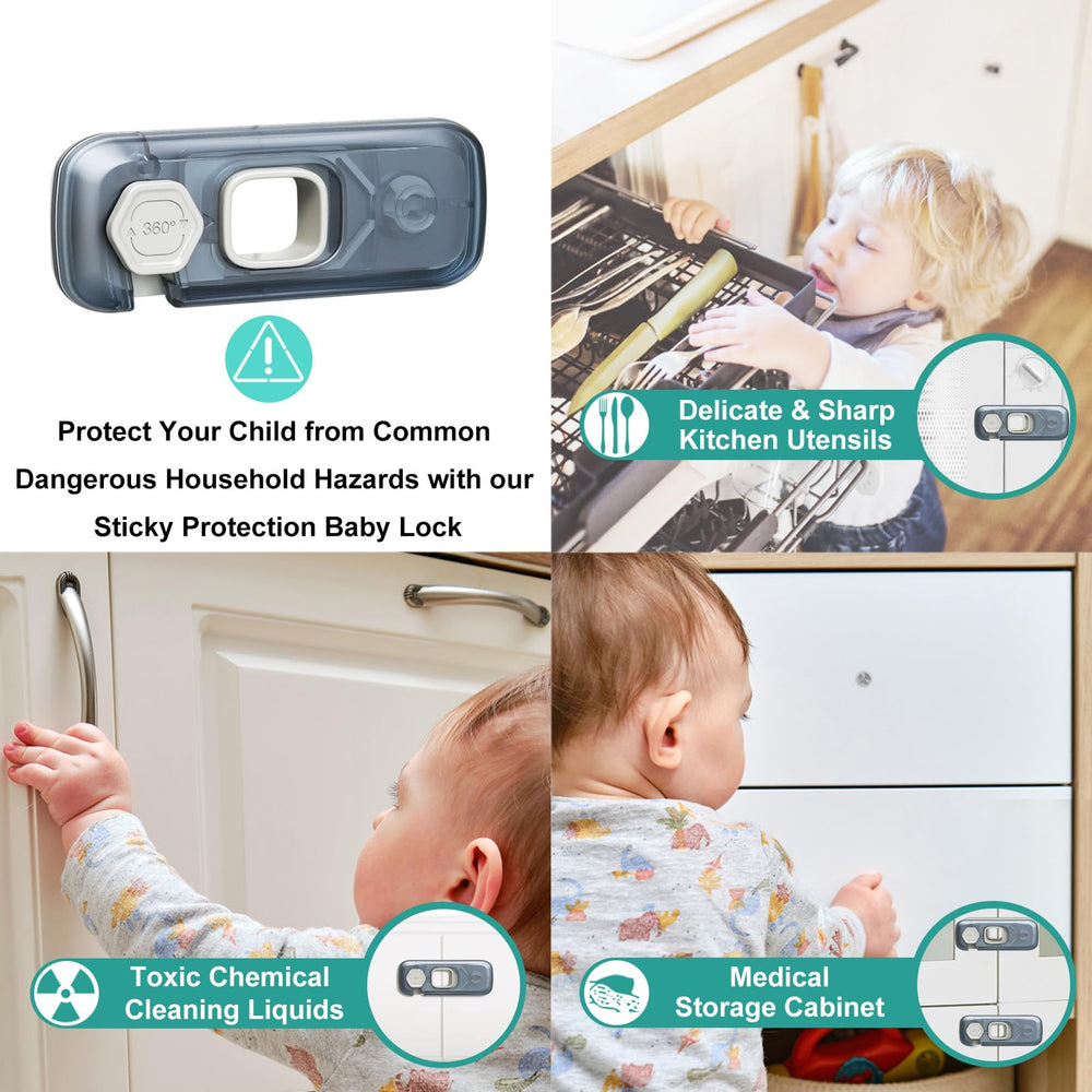 QYESWHSR locks install without tools, making quick, mess-free setup for busy homes.