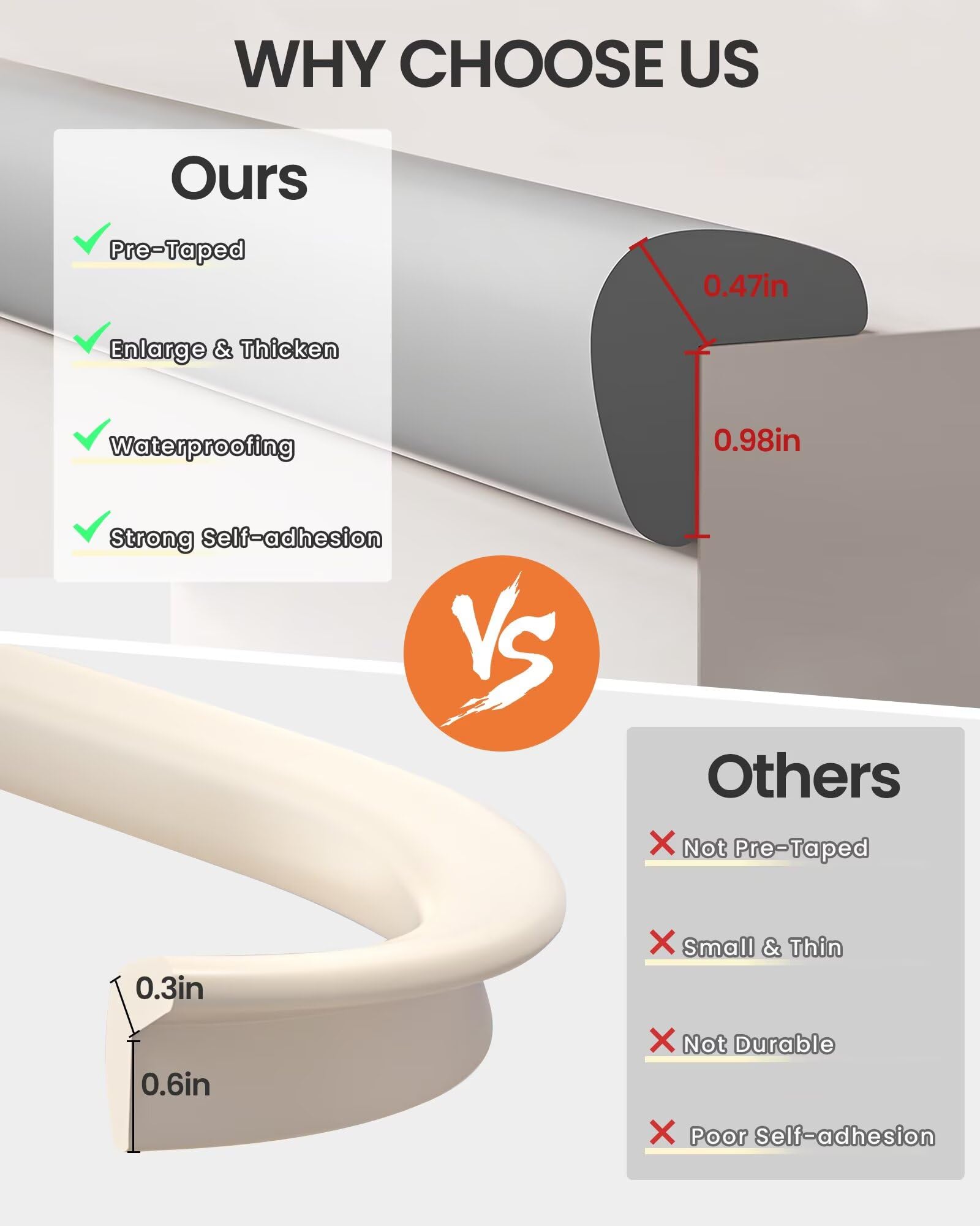 QYV adhesive backing grips securely, reducing movement during playtime.