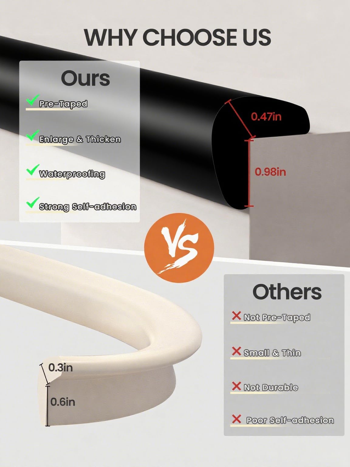 QYV high-adhesion strip bonds securely with minimal residue upon removal.