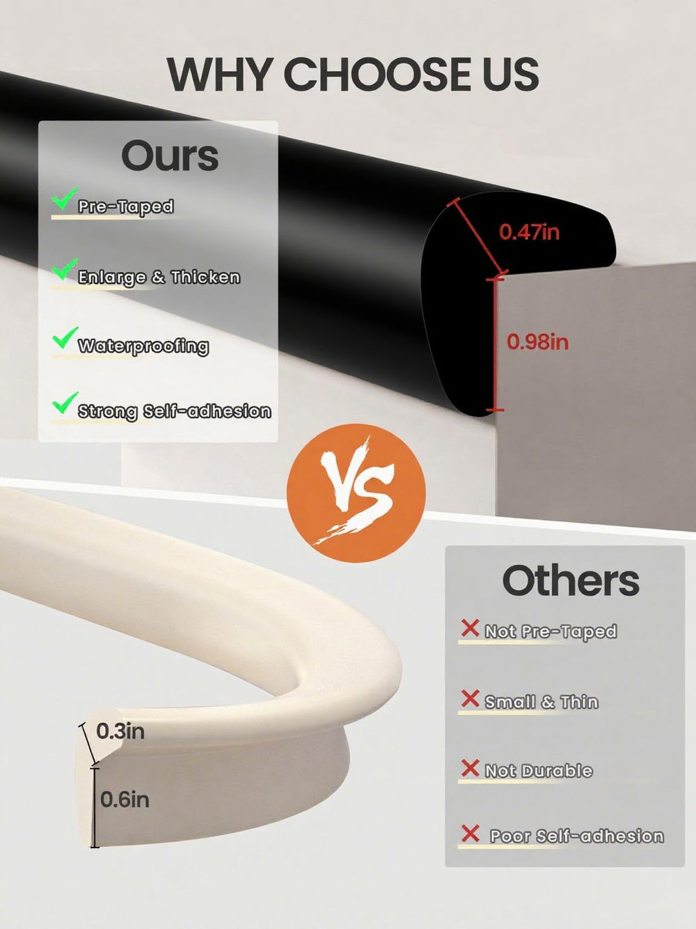 QYV high-adhesion strip bonds securely with minimal residue upon removal.