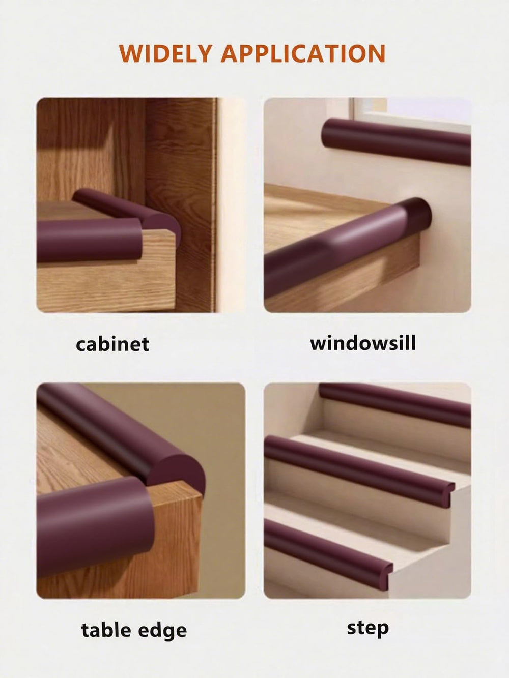 QYV Baby Proof Edge Corner Protector smooth surface is easy to wipe clean