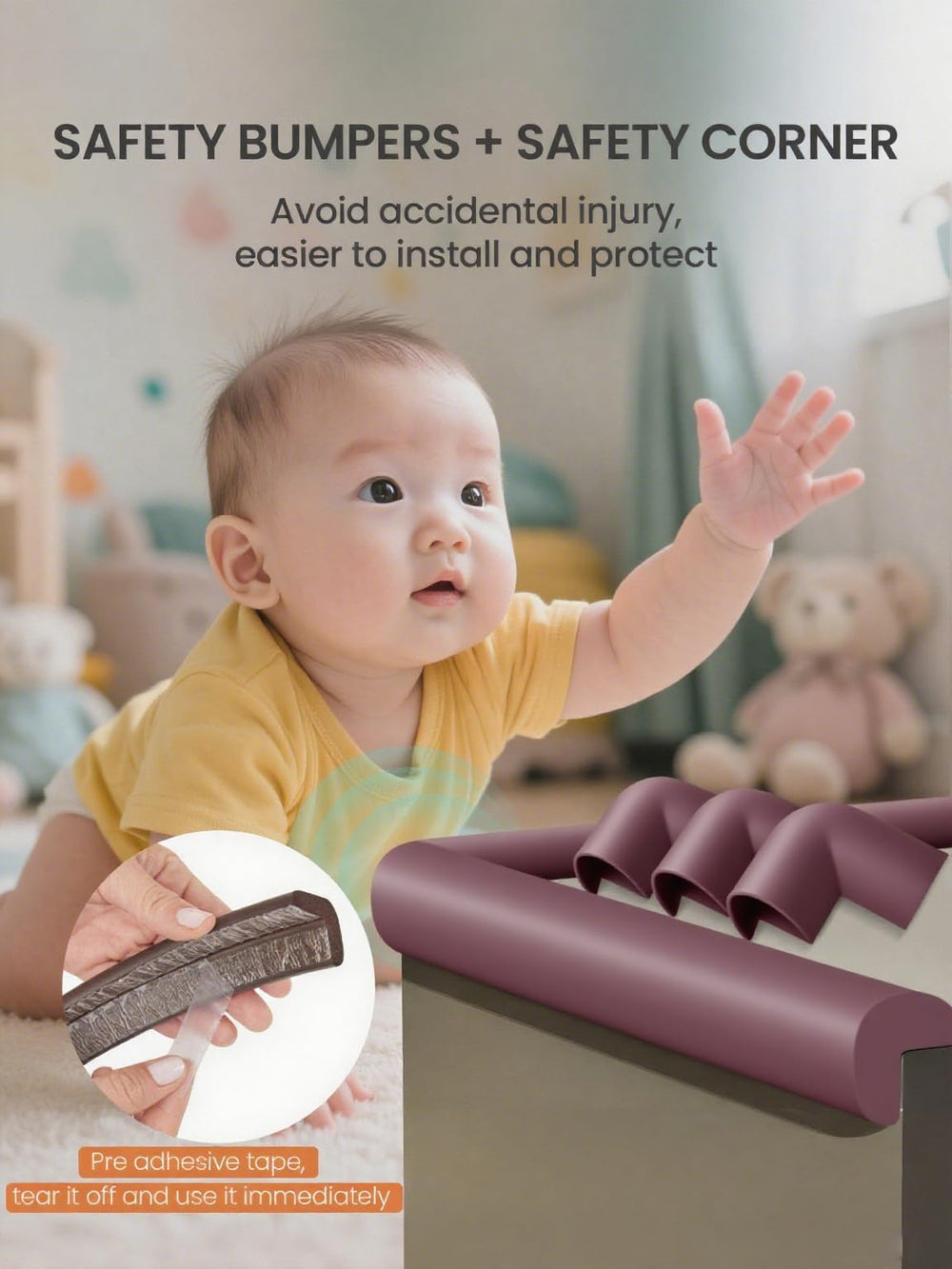 QYV easy-cut-to-fit protector adapts to various furniture shapes.