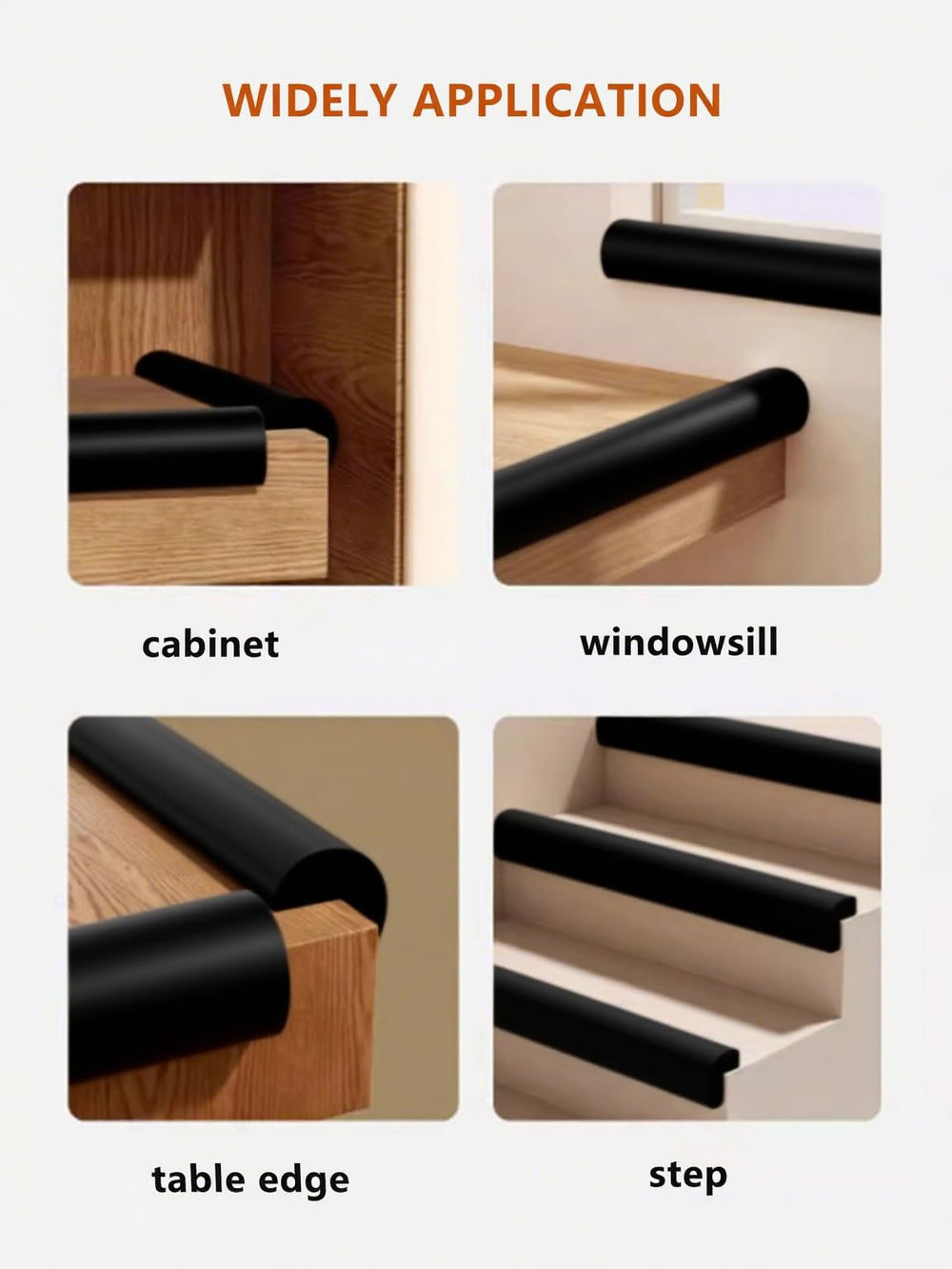 QYV easy-cut length adapts to multiple corners and furniture shapes.