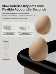 QYV soft NBR material cushion provides gentle bump protection for baby's skin contact.