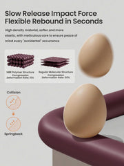 QYV thick cushioning soft edge protects babies during bumps.