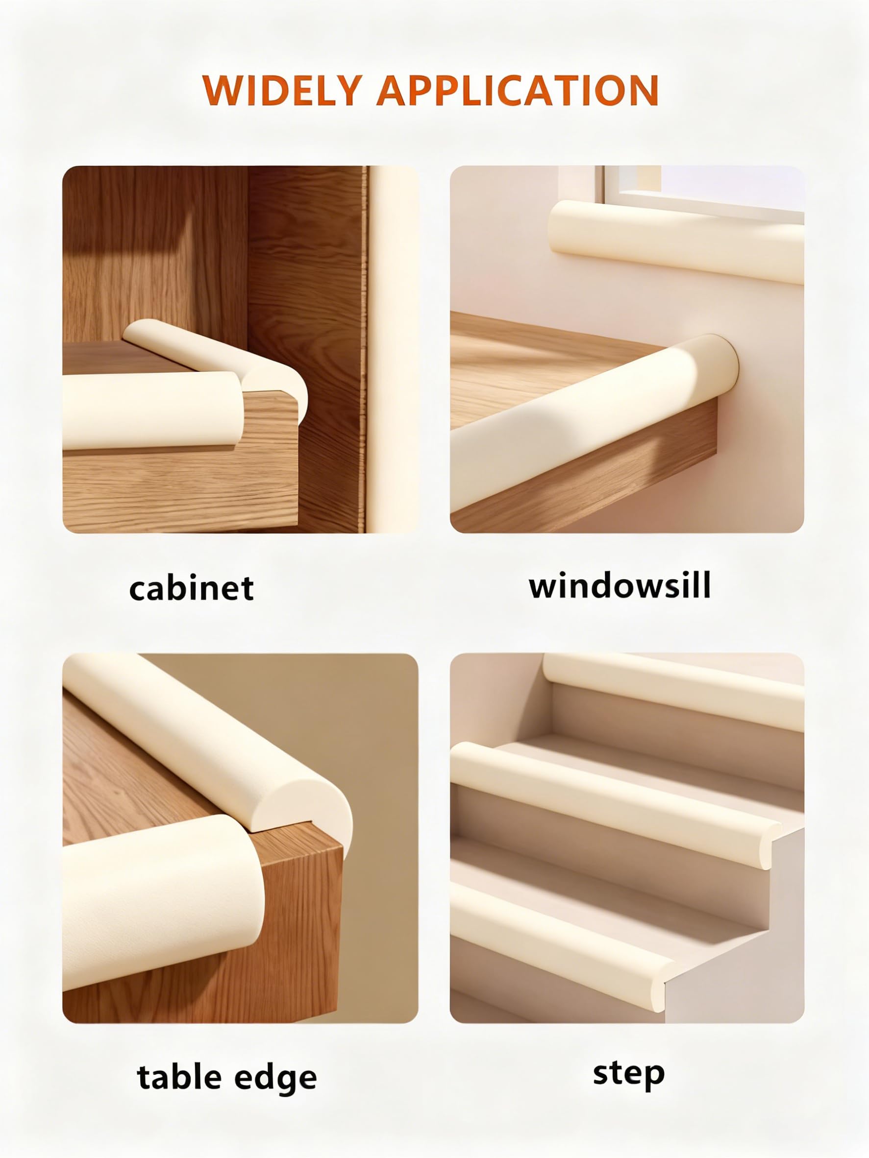 QYV baby-proof edge corner protector protects TV cabinets and stands from bumps