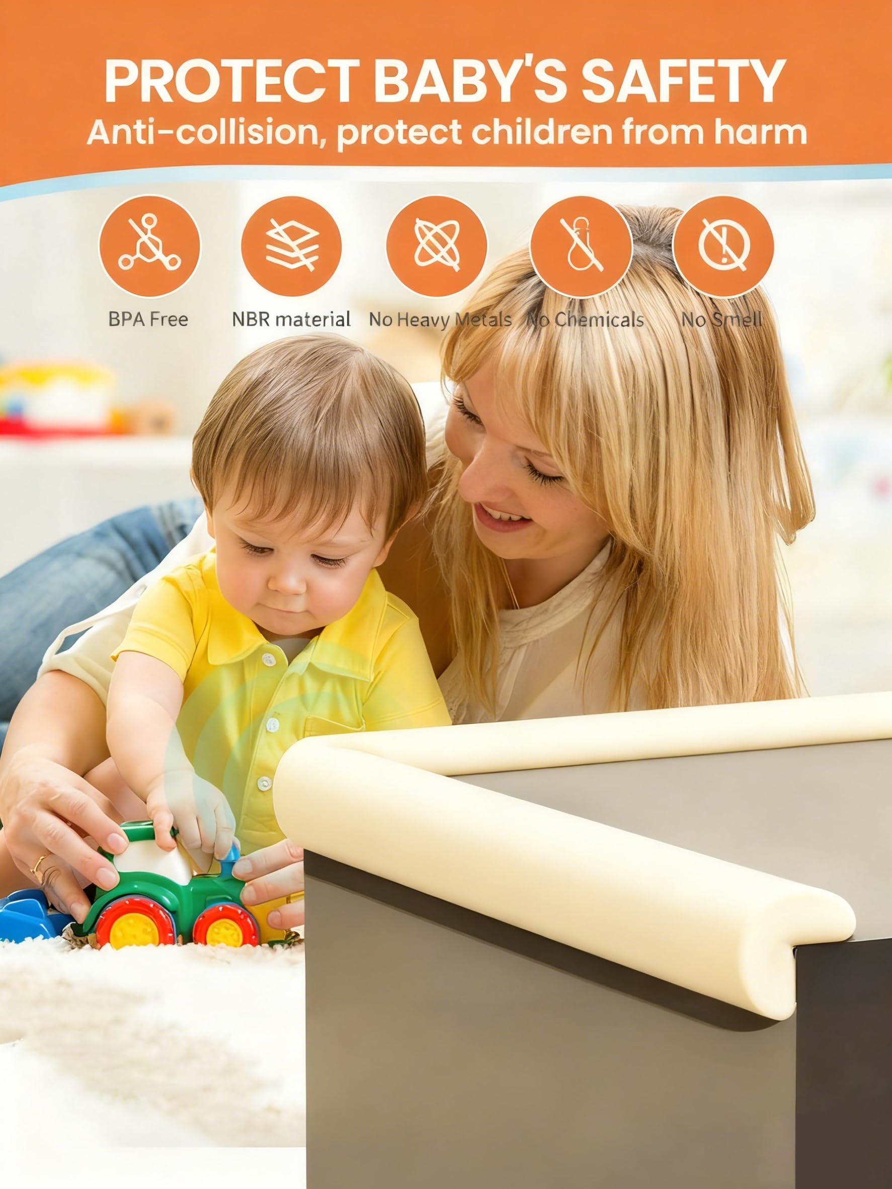 QYV edge corner protector surface is waterproof and easy to wipe clean