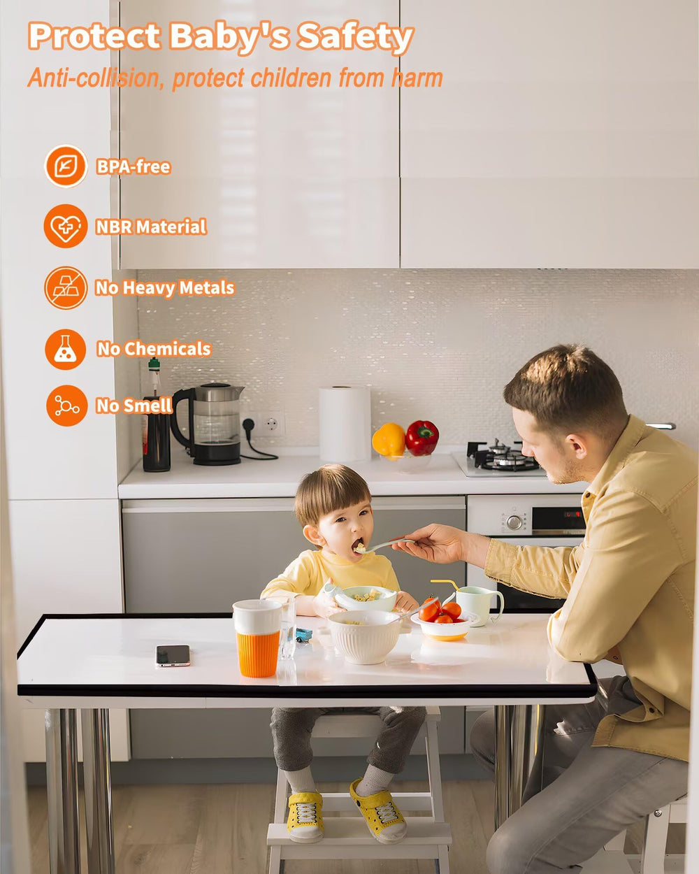 QYV edge protector with pre applied adhesive helps quick secure installation on surfaces