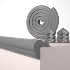 QYV Edge Protector side view shows soft padding protecting furniture from bumps.