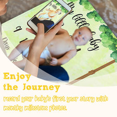 QZCYU Winnie baby growth blanket provides cozy warmth and soft texture