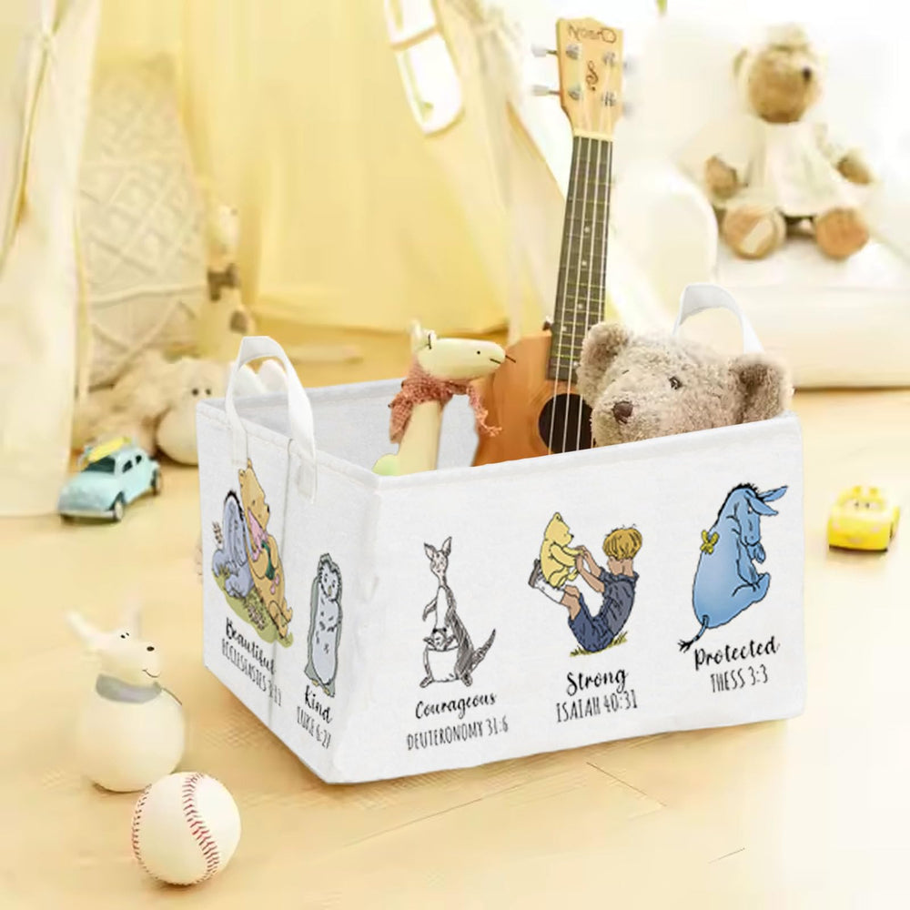 QZCYU Winnie storage basket used for clothes storage